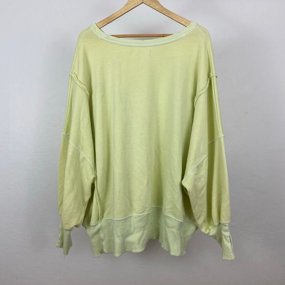 We The Free - Free People Camden Sweatshirt - Luna Moth / Lightning Bolt ? - Med - Picture 4 of 10